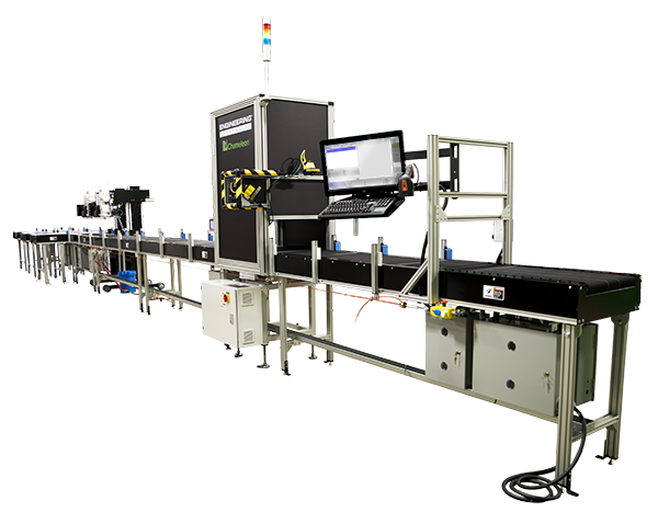 Angled view of the Chameleon Parcel Sorting Machine